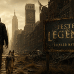 Obraz przedstawia realistyczną, postapokaliptyczną scenę inspirowaną powieścią Jestem legendą autorstwa Richard Matheson.